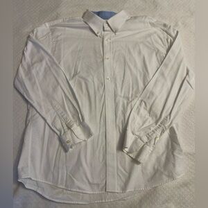 Nautica Men's Casual White Cotton Button Up Shirt